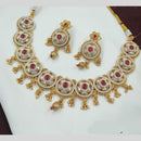 NAFJ Kundan And Beads Necklace Set