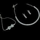 NAFJ Timeless Sparkle Crystal Stone Combo Necklace Set