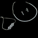NAFJ Timeless Sparkle Crystal Stone Combo Necklace Set