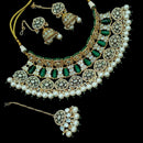 NAFJ Designer Polki Kundan And Beads Choker Necklace Set 