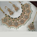 NAFJ Designer Polki Kundan And Beads Necklace Set 