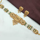 NAFJ Antique Choker with Pota Stone and Pearl Necklace Set