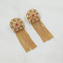 NAFJ Crystal Stone Royal Tassel Droplets Earrings