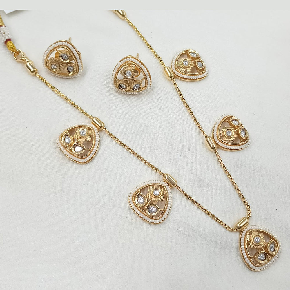 NAFJ Kundan Gleaming Grace Ensemble Necklace Set