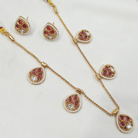 NAFJ Kundan Gleaming Grace Ensemble Necklace Set