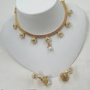 NAFJ Elegance Kundan and Pota Stone Necklace Set