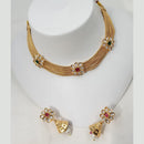 NAFJ Elegance Kundan and Pota Stone Necklace Set