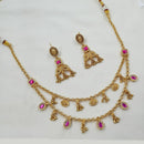 NAFJ Festive Bloom Double Layer Pota Stone Necklace Set