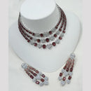 NAFJ Sparkling American Daimonds For Modern Elegance Necklace Set