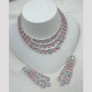 NAFJ Sparkling American Daimonds For Modern Elegance Necklace Set