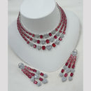 NAFJ Sparkling American Daimonds For Modern Elegance Necklace Set