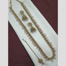 NAFJ Luxe Crystal And Pearl Long Necklace Set Elegant Sparklr For Every Ocssions