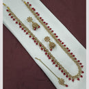 NAFJ Luxe Crystal And Pearl Long Necklace Set Elegant Sparklr For Every Ocssions