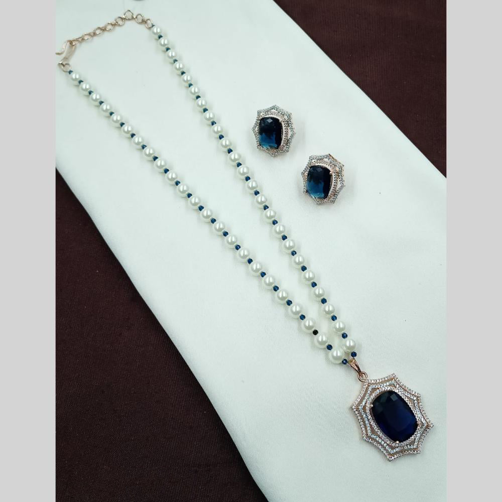 NAFJ Pearl Long Necklace Set