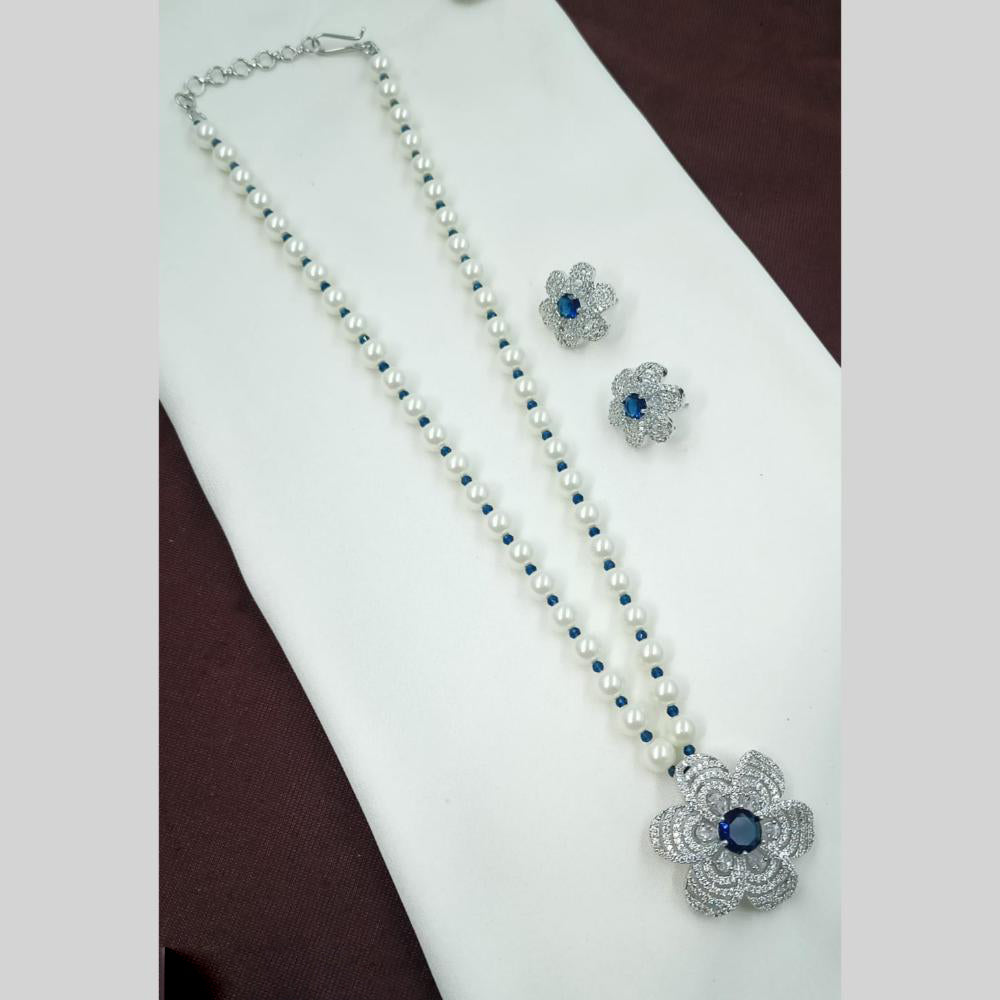 NAFJ Pearl Long Necklace Set