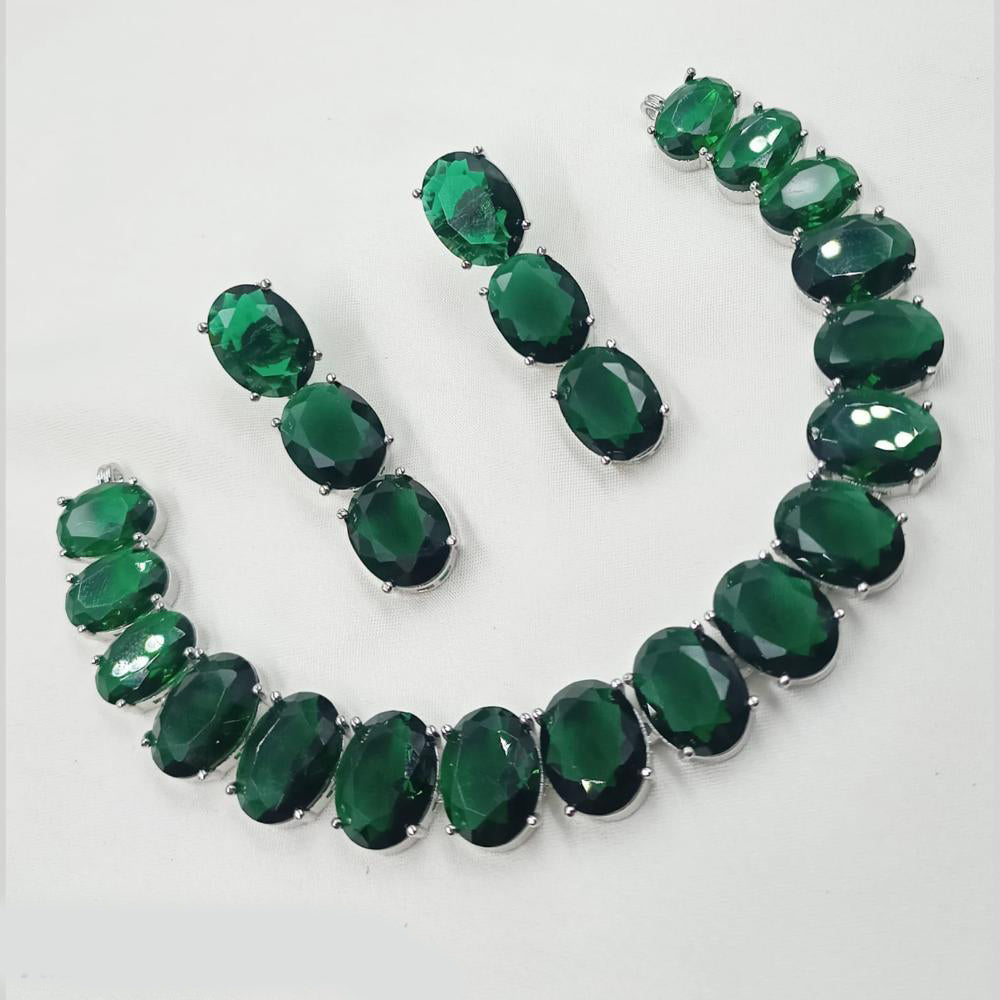 NAFJ Crystal Stone Necklace Set