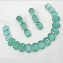 NAFJ Crystal Stone Necklace Set