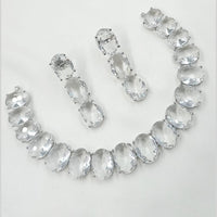 NAFJ Crystal Stone Necklace Set