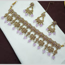 NAFJ Crystal Stone Pearl  And Beads Necklace Set