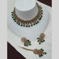 NAFJ Elegant Crystal Pearl Necklace Set Perfectly Polished Look