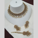 NAFJ Elegant Crystal Pearl Necklace Set Perfectly Polished Look