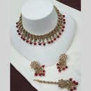 NAFJ Elegant Crystal Pearl Necklace Set Perfectly Polished Look
