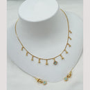 NAFJ Trendy Pota Stone And Austrian Stone Fashion Necklace Set