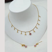 NAFJ Trendy Pota Stone And Austrian Stone Fashion Necklace Set