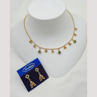 NAFJ Trendy Pota Stone And Austrian Stone Fashion Necklace Set