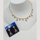 NAFJ Trendy Pota Stone And Austrian Stone Fashion Necklace Set
