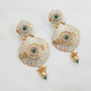 NAFJ Traditional Floral Meenakari Dangler Earrings