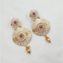 NAFJ Traditional Floral Meenakari Dangler Earrings