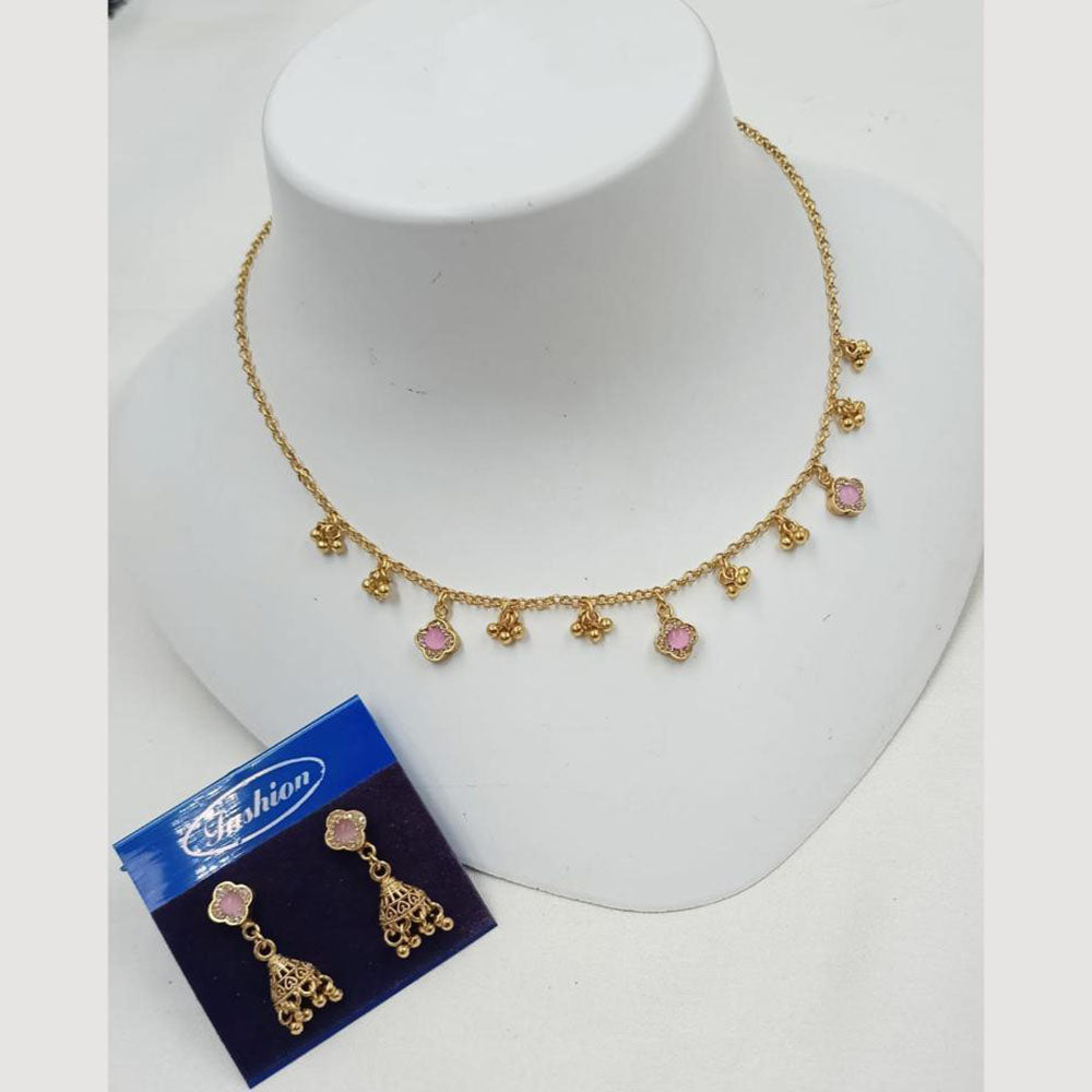 NAFJ Lightweight Ethnic Necklace Set with Matching Earrings