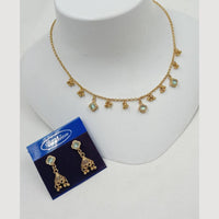 NAFJ Lightweight Ethnic Necklace Set with Matching Earrings