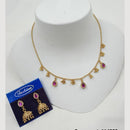 NAFJ Pota Stone Stylish Minimalist Necklace Set 