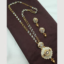 NAFJ Designer Long Pendant Set with Pearl Beads