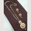 NAFJ Designer Long Pendant Set with Pearl Beads