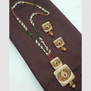 NAFJ Designer Long Pendant Set with Pearl Beads