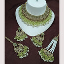 NAFJ Elegant Traditional Choker Kundan Necklace Set For Wedding And Festive Wear