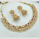 NAFJ Pota Stone Necklace Set with Antique Copper Plating