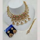 NAFJ Elegant Pota And Pearl Choker Necklace Set