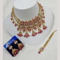 NAFJ Elegant Pota And Pearl Choker Necklace Set