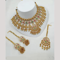 NAFJ Elegant Pota And Pearl Choker Necklace Set