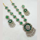 NAFJ Heritage Style Kundan And Austrian Stone Ethnic Necklace Set