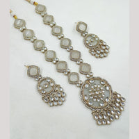 NAFJ Heritage Style Kundan And Austrian Stone Ethnic Necklace Set