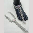 NAFJ Anklet Kundan Stone And Pearl Anklet \ Payal Beauty for Your Feet
