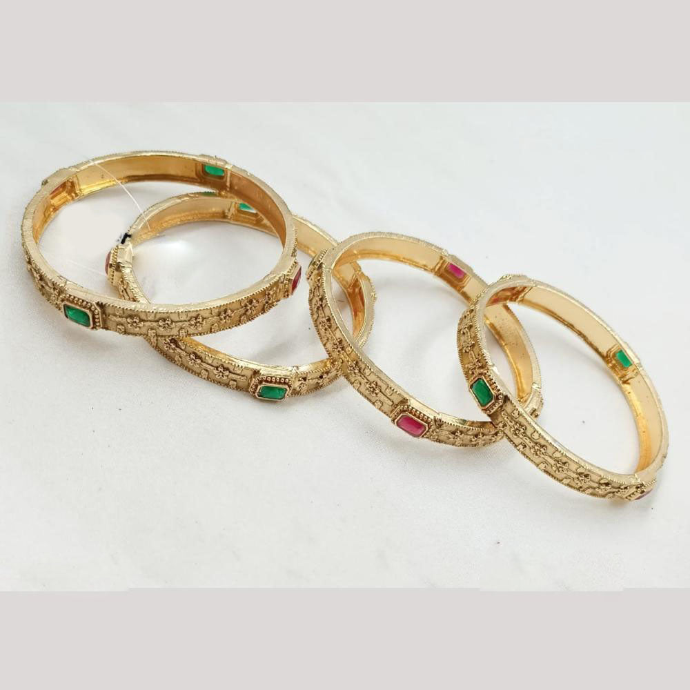 NAFJ Classic Pota Stone Bangles Set