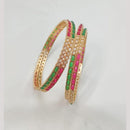 NAFJ Classic Pota Stone And Austrian Bangles Set