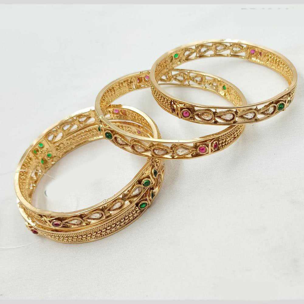 NAFJ Classic Pota Stone Bangles Set