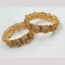 NAFJ Classic Pota Stone Openable Bangles Set